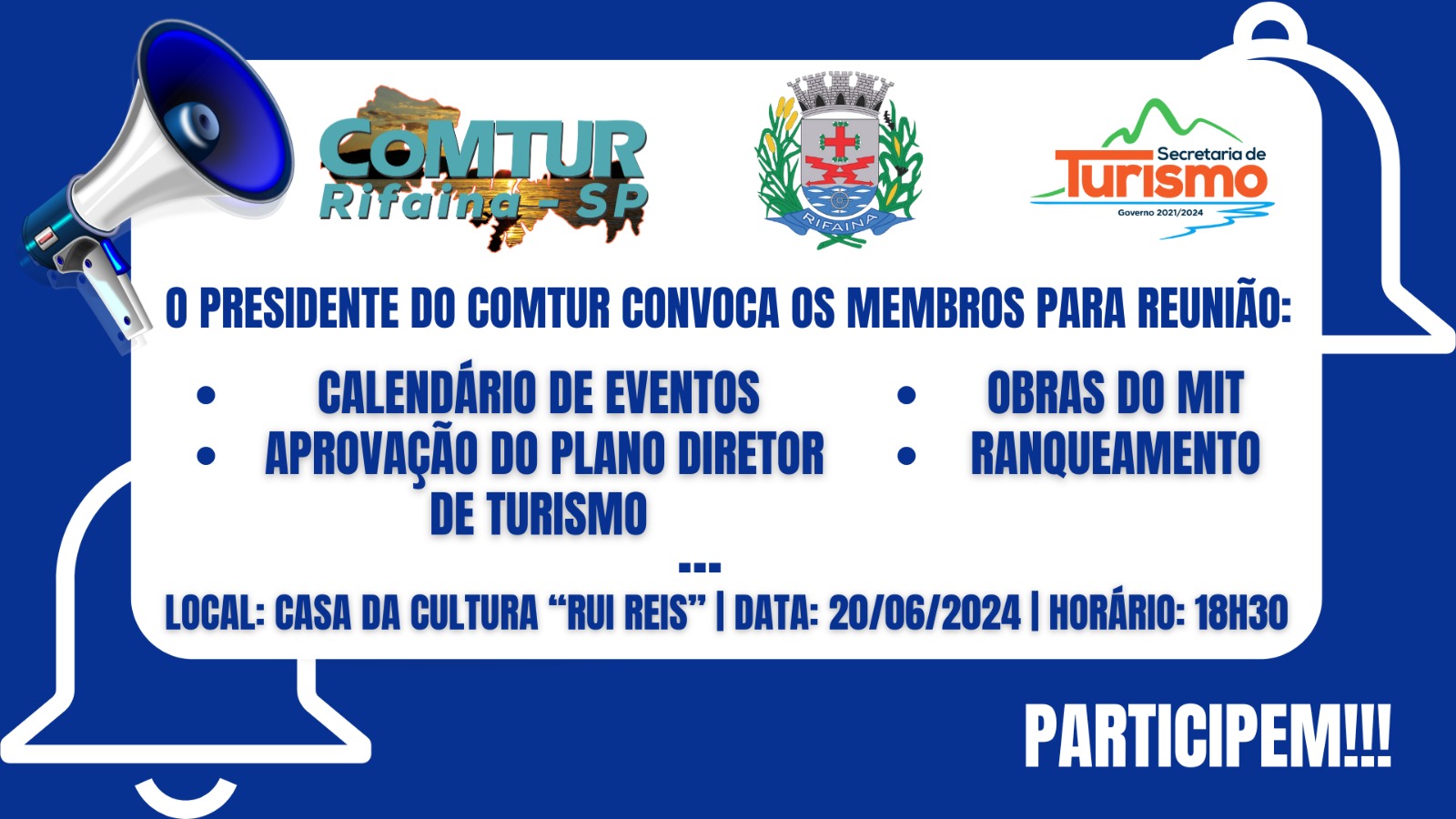 Audiência pública e reunião comtur