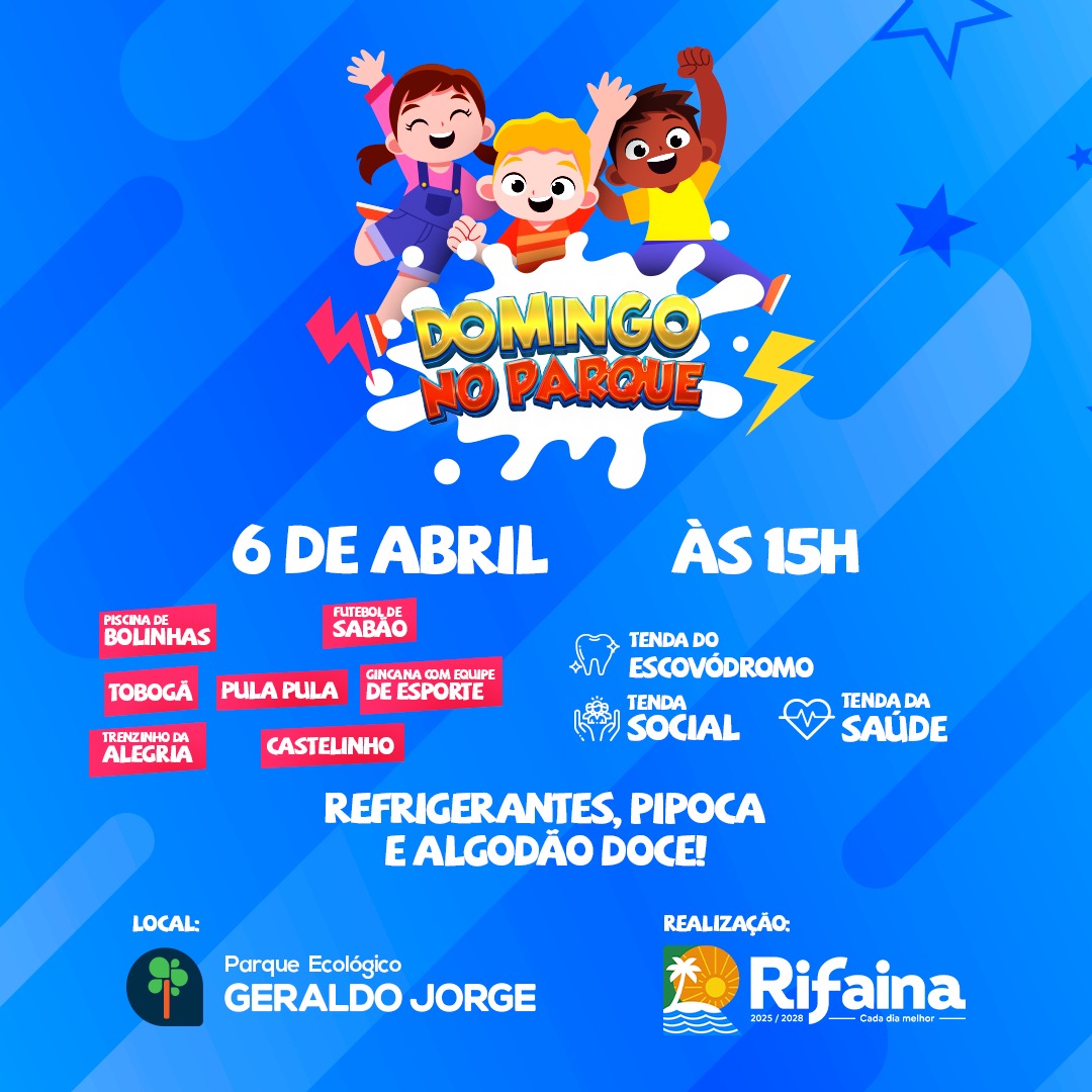 Vem aí mais uma edição do “Domingo no Parque”