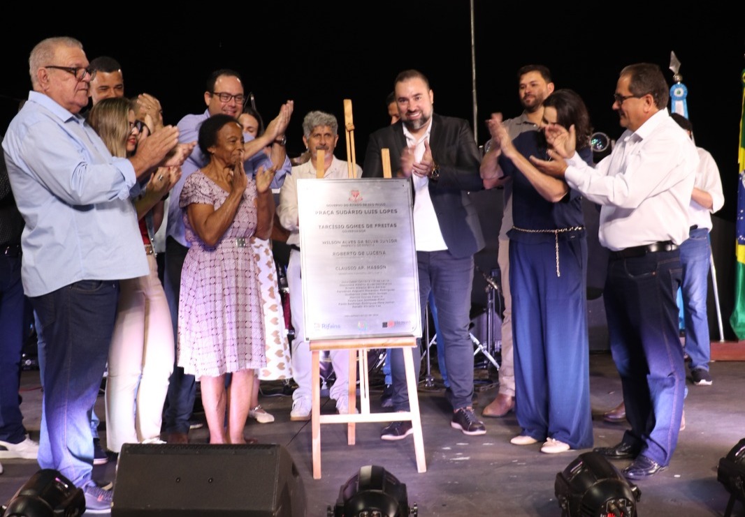 Inauguração da Praça Sudário Luiz Lopes em Rifaina