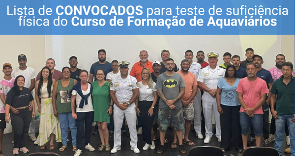 Marinha do Brasil convoca candidatos para Teste de Suficiência Física do Curso de Aquaviários em Rifaina