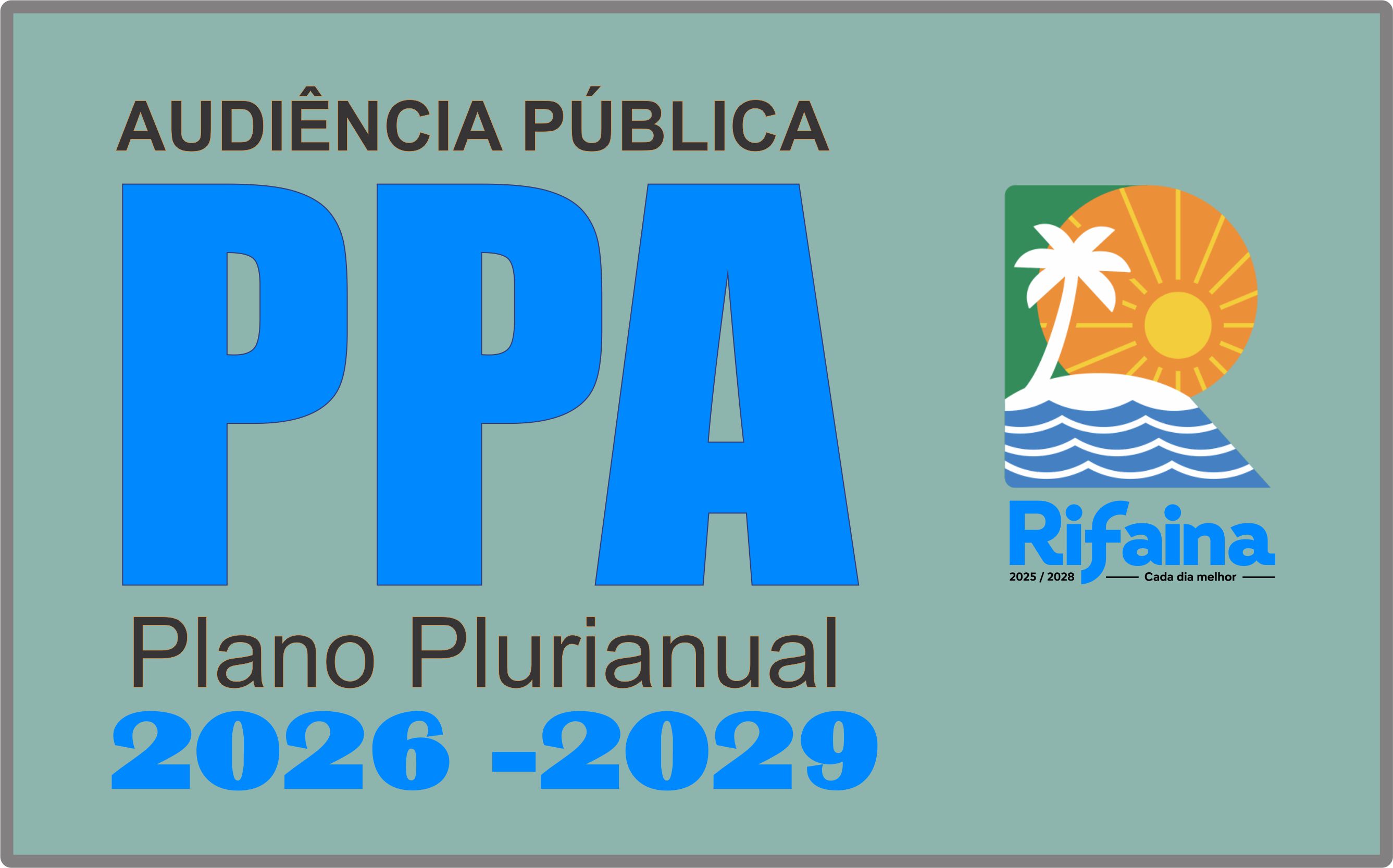 Audiência Pública - PPA - PLANO PLURIANUAL