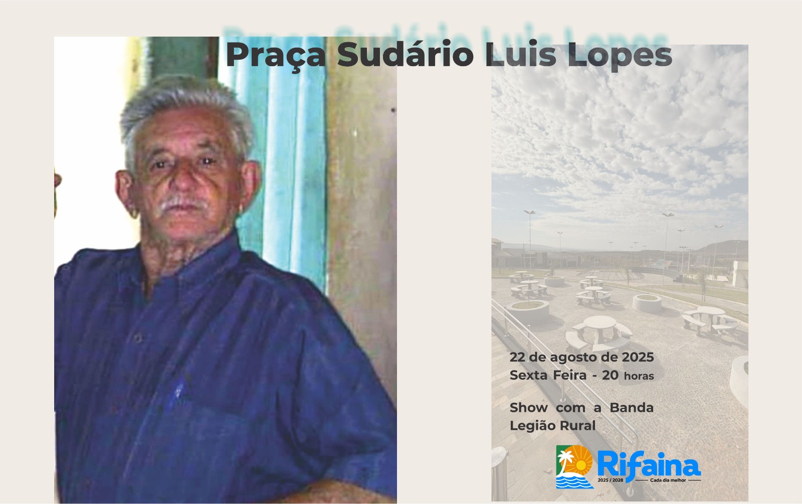 Conheça mais detalhes sobre a Praça Sudário Luiz Lopes que será inaugurada na sexta-feira