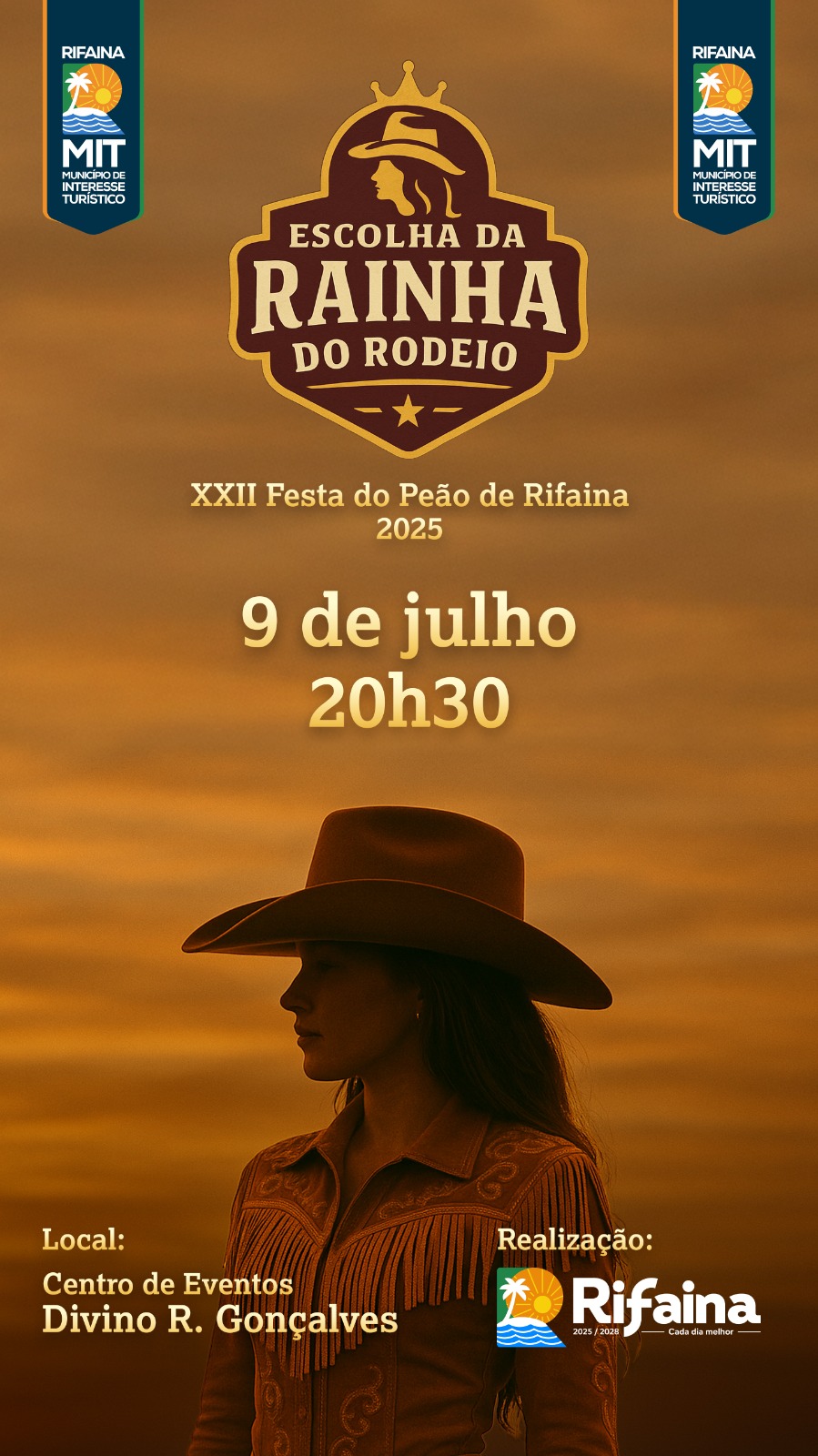 Escolha da 22ª Rainha da Festa do Peão de Rifaina será nesta quarta-feira