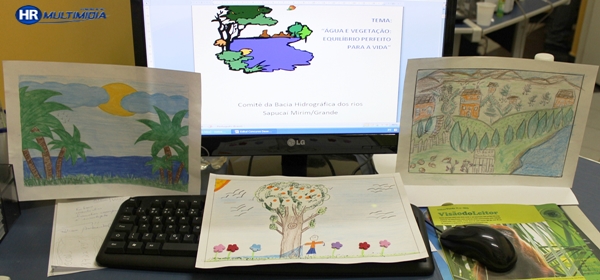DESENHOS DE ALUNOS DE RIFANA NO CONCURSO DO COMITÊ DE BACIA