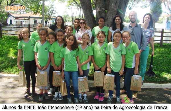 ALUNOS DE RIFAINA PARTICIPAM DE FEIRA ECOLÓGICA EM FRANCA 