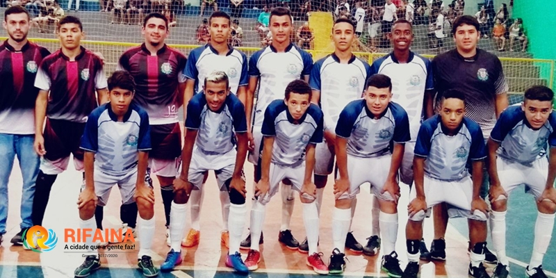 SUB 18 DO FUTSAL MASCULINO DE RIFAINA SE CLASSIFICA À SEMIFINAL DOS JOGOS DA JUVENTUDE