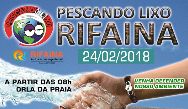 PROJETO PESCANDO O LIXO UNE AÇÃO E CONSCIENTIZAÇÃO AMBIENTAL NO SÁBADO, DIA 24