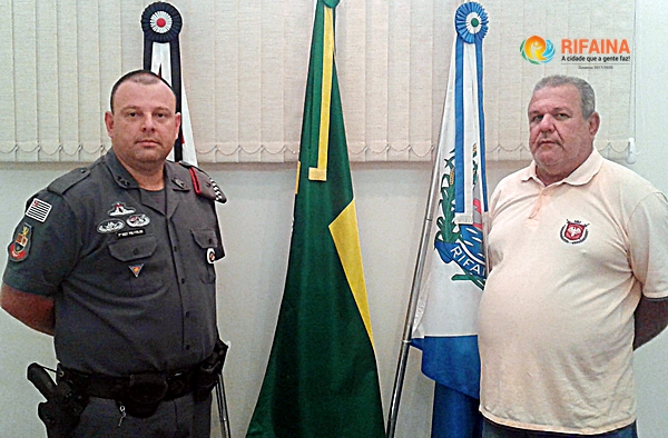 COMANDANTE DA PM DE RIFAINA SERÁ HOMENAGEADO PELA CÂMARA