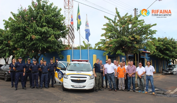 GUARDA CIVIL MUNICIPAL DE RIFAINA RECEBE NOVA VIATURA E EQUIPAMENTOS