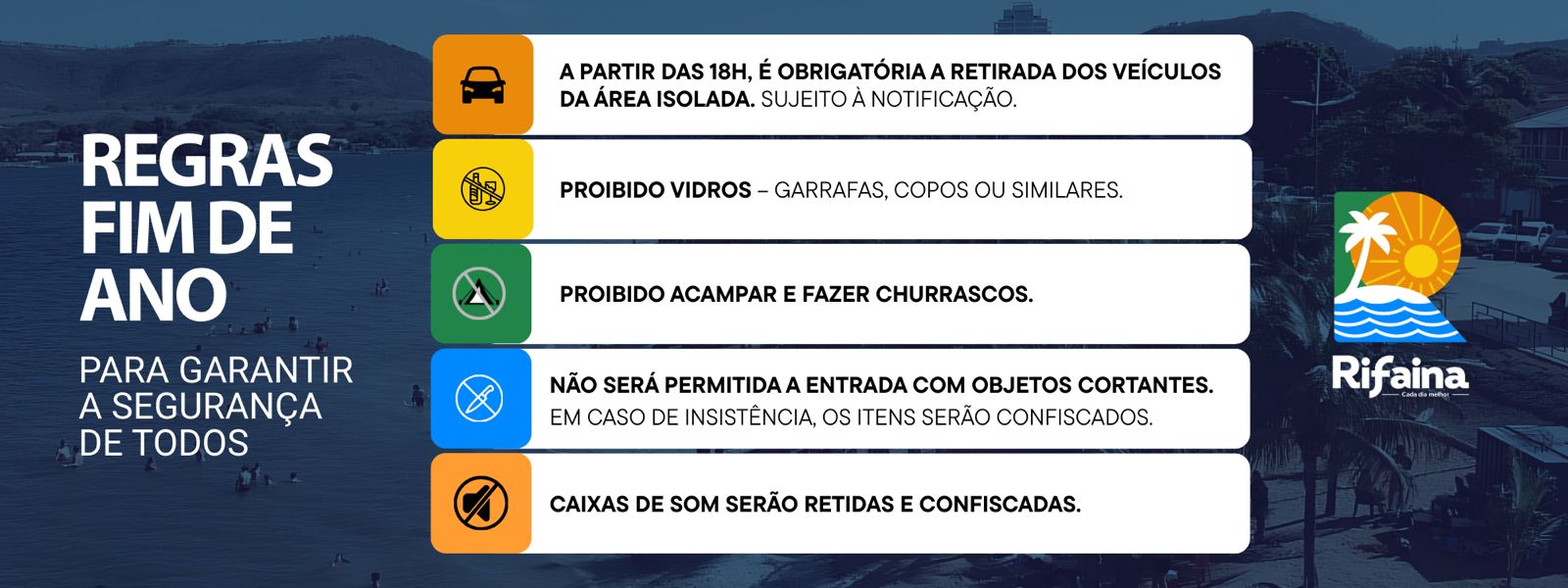 Regulamentação para as Festividades de Rifaina e Réveillon - Decreto Municipal nº 1.553/2025