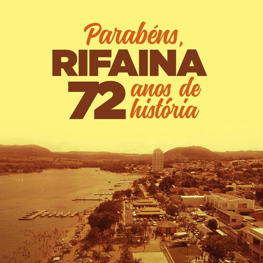 PARABENS RIFAINA 72 ANOS 